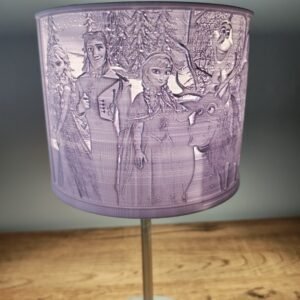 Lampe reine des neiges sur pied