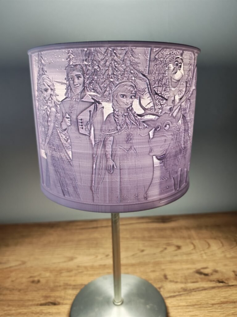 Lampe reine des neiges sur pied